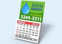 Imã geladeira c/ Bloco de Calendário - 500un.