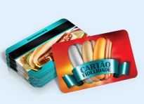 Cartões Fidelidade com Tarja (4x4) CORES - 1.000un.